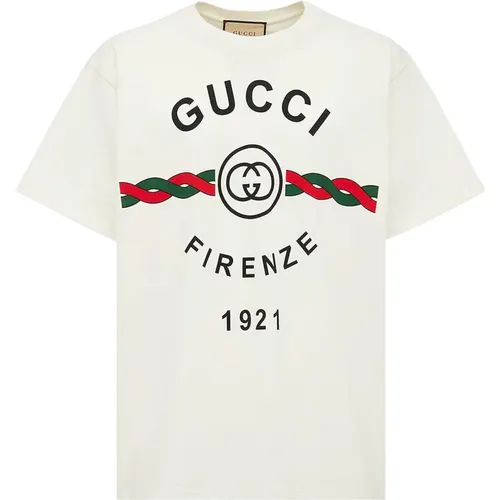 Cotton Torchon GG Interlocking T-Shirt , male, Sizes: XL, 2XL - Gucci - Modalova