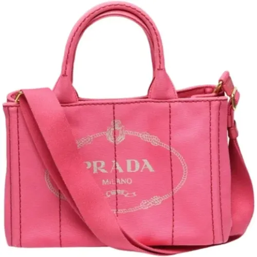 Pre-owned Tote Bags, female, , Size: ONE SIZE Pre-owned Canvas totes - Prada Vintage - Modalova