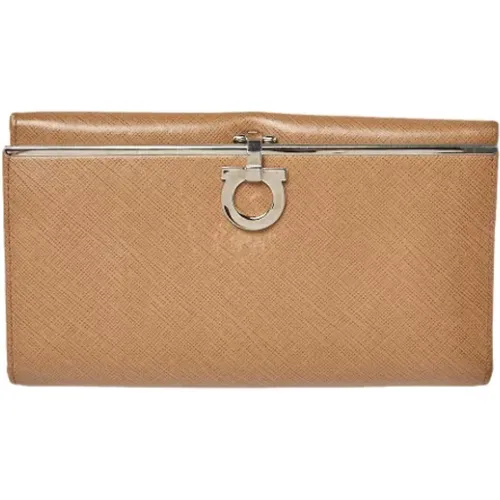 Pre-owned Wallets, female, , Size: ONE SIZE Pre-owned Leather wallets - Salvatore Ferragamo Pre-owned - Modalova