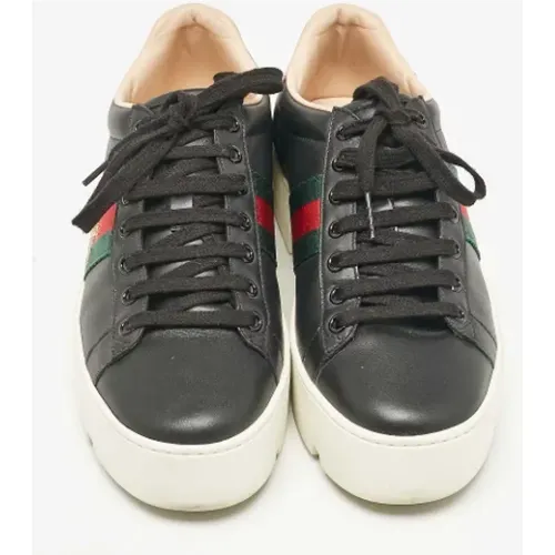 Pre-owned Leather sneakers , female, Sizes: 5 UK - Gucci Vintage - Modalova