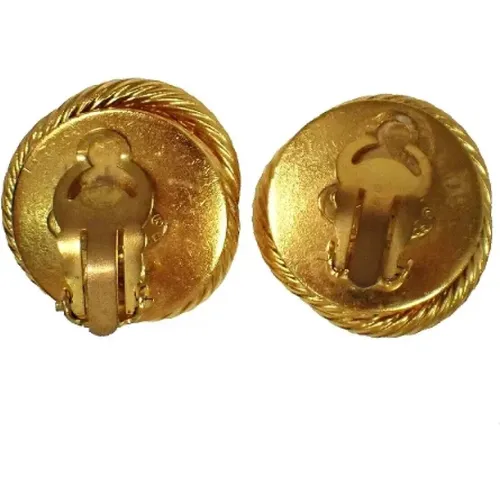 Pre-owned Jewellery, female, , Size: ONE SIZE Pre-owned Metal earrings - Chanel Vintage - Modalova