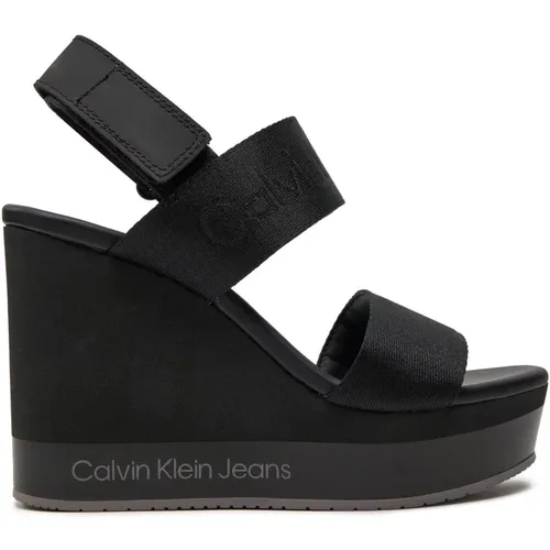 Damen Keilwebbing Sandalen , Damen, Größe: 39 EU - Calvin Klein Jeans - Modalova