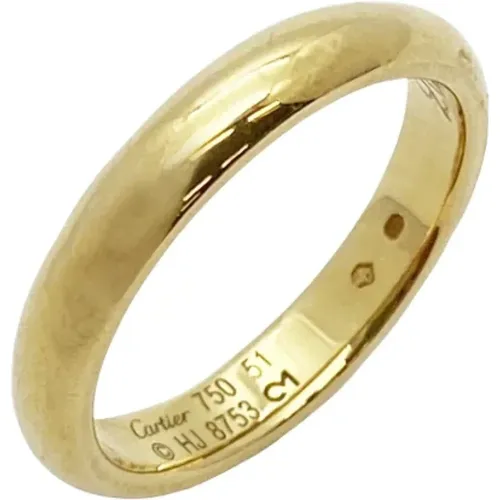 Pre-owned Jewellery, female, , Size: ONE SIZE Pre-owned Gold rings - Cartier Vintage - Modalova