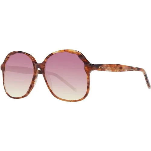 Sunglasses, female, , Size: ONE SIZE Butterfly Gradient Sunglasses for Women - Scotch & Soda - Modalova