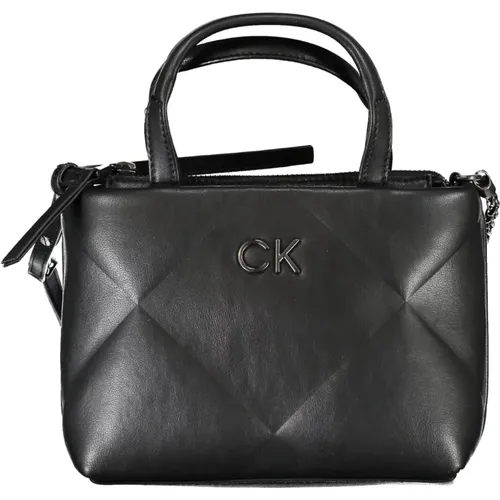 Schwarze Damenhandtasche mit verstellbarem Riemen - Calvin Klein - Modalova