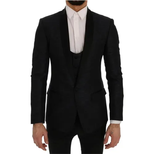 Blazers, male, , Size: M Martini Slim 2 Piece Blazer - Dolce & Gabbana - Modalova