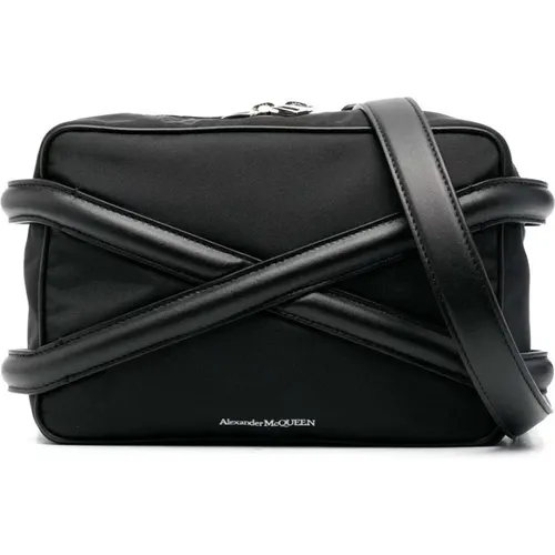 Cross Body Bags, male, , Size: ONE SIZE Nylon Harness Camera Bag - alexander mcqueen - Modalova