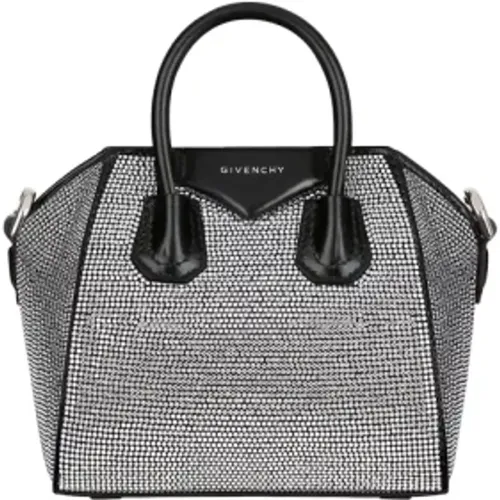 Micro Antigona Rhinestone Bag , female, Sizes: ONE SIZE - Givenchy - Modalova