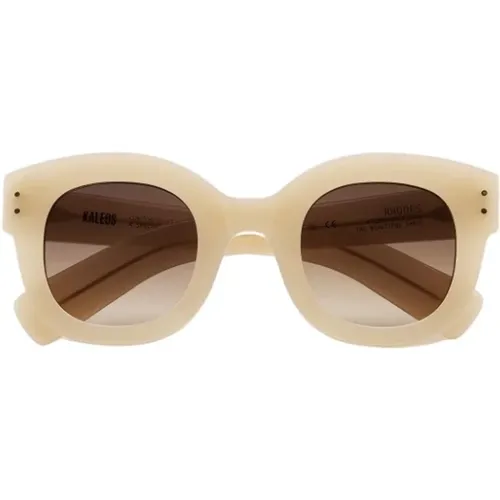 Round Sunglasses /Brown Gradient , unisex, Sizes: ONE SIZE - Kaleos - Modalova
