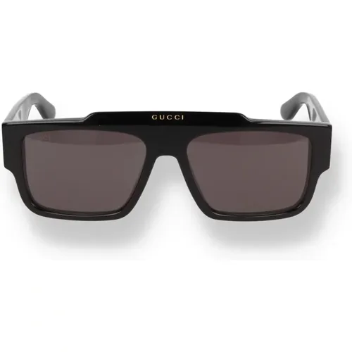 Sunglasses, male, , Size: ONE SIZE Rectangular Sunglasses in - Gucci - Modalova