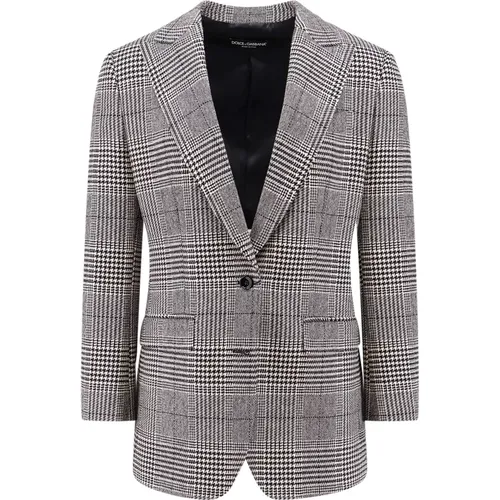 Wollkaschmir-Blazer Spitzrevers Italien - Dolce & Gabbana - Modalova