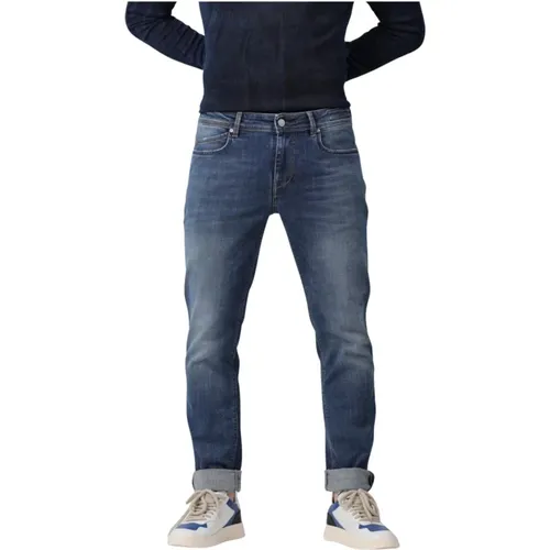 Slim-Fit Denim Jeans , Herren, Größe: W32 - Re-Hash - Modalova
