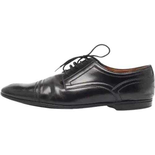 Pre-owned Flats, male, , Size: 7 1/2 US Pre-owned Leather flats - Gucci Vintage - Modalova