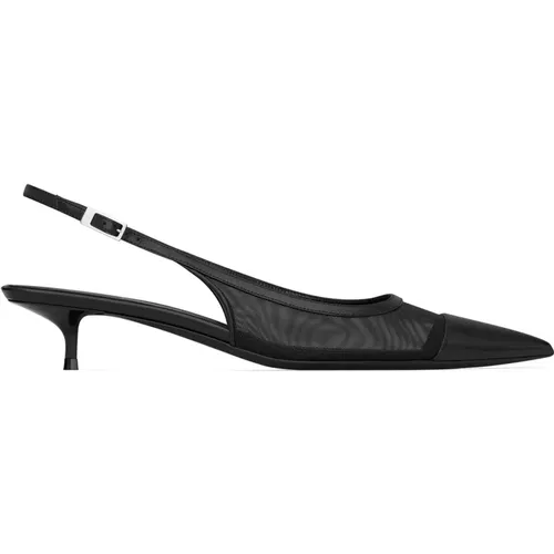 With Heel , female, Sizes: 6 UK, 3 1/2 UK, 5 UK, 3 UK, 7 UK - Saint Laurent - Modalova