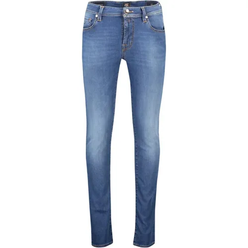 Blaue Denim 5-Pocket Jeans , Herren, Größe: W35 - Tramarossa - Modalova
