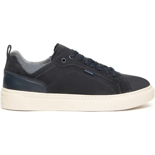 Blau Wildleder und Stoff Sneakers , Damen, Größe: 40 EU - Nerogiardini - Modalova