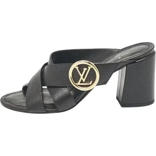 Pre-owned Leather sandals , female, Sizes: 3 1/2 UK - Louis Vuitton Vintage - Modalova