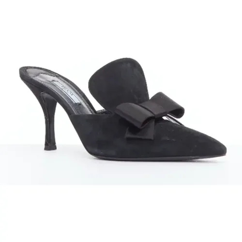 Pre-owned Suede heels , female, Sizes: 6 UK - Prada Vintage - Modalova