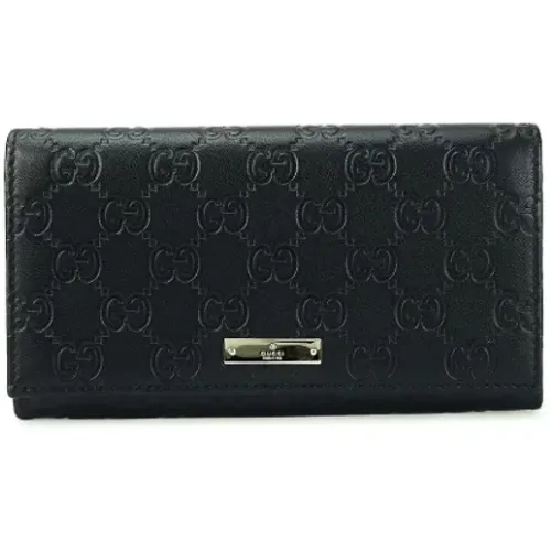 Pre-owned Wallets, female, , Size: ONE SIZE Pre-owned Leather wallets - Gucci Vintage - Modalova