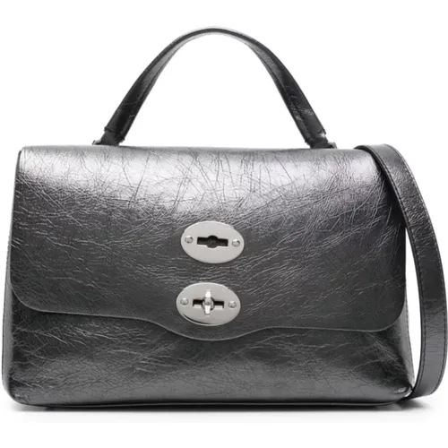 Leather Stud Detail Bag , female, Sizes: ONE SIZE - Zanellato - Modalova