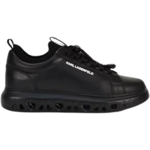 Schwarze Sneakers Regular Fit , Herren, Größe: 43 EU - Karl Lagerfeld - Modalova