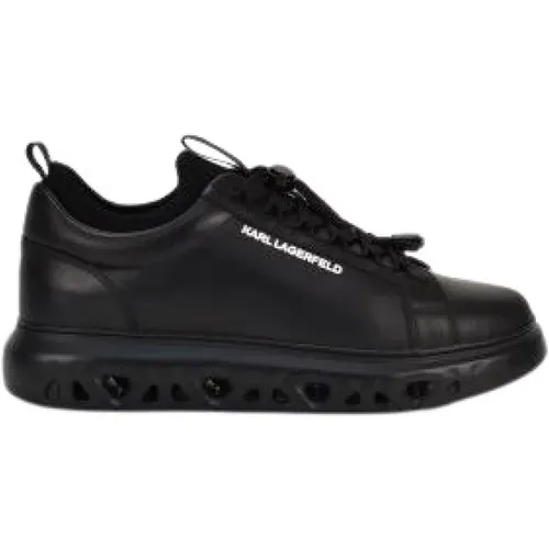 Schwarze Sneakers Regular Fit , Herren, Größe: 42 EU - Karl Lagerfeld - Modalova