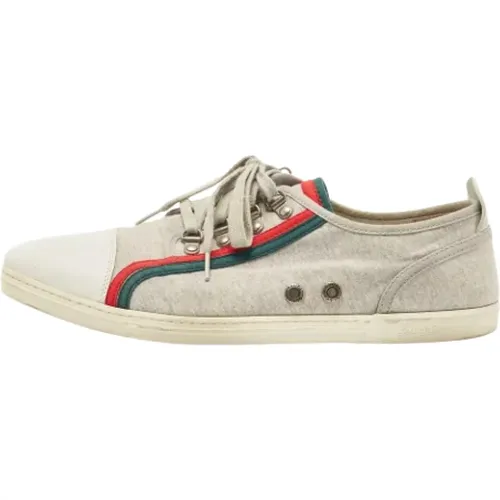 Pre-owned Sneakers, female, , Size: 14 1/2 US Pre-owned Fabric sneakers - Gucci Vintage - Modalova