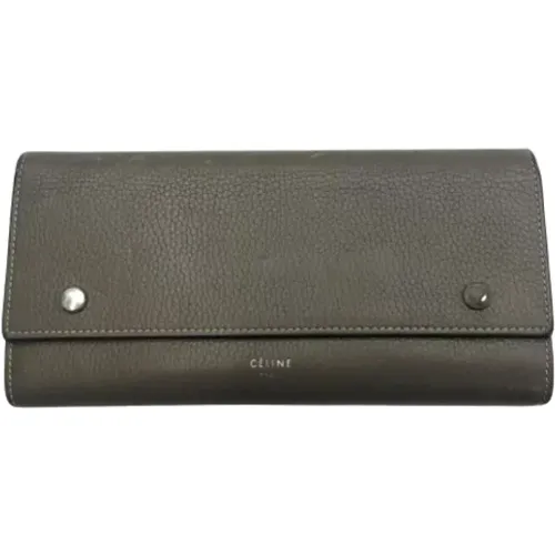 Pre-owned Wallets, female, , Size: ONE SIZE Pre-owned Canvas wallets - Celine Vintage - Modalova