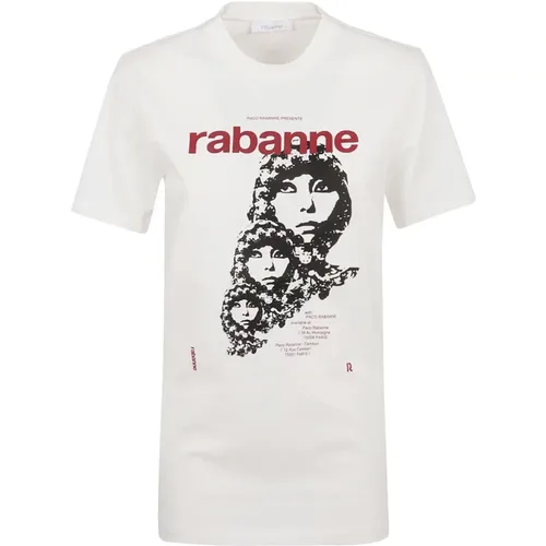 T-Shirts , Damen, Größe: S - Paco Rabanne - Modalova