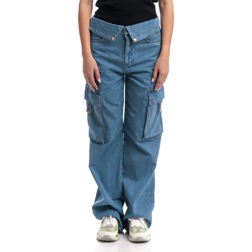 Cargo Pockets High Waist Jeans , female, Sizes: W28, W31, W25, W26, W30, W24, W27, W29 - Liu Jo - Modalova