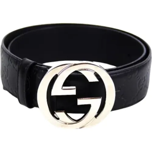 Pre-owned Belts, female, , Size: ONE SIZE Pre-owned Leather belts - Gucci Vintage - Modalova