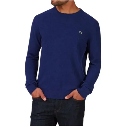 Lila Sweatshirt Stilvoll Bequem Herrenbekleidung , Herren, Größe: XS - Lacoste - Modalova