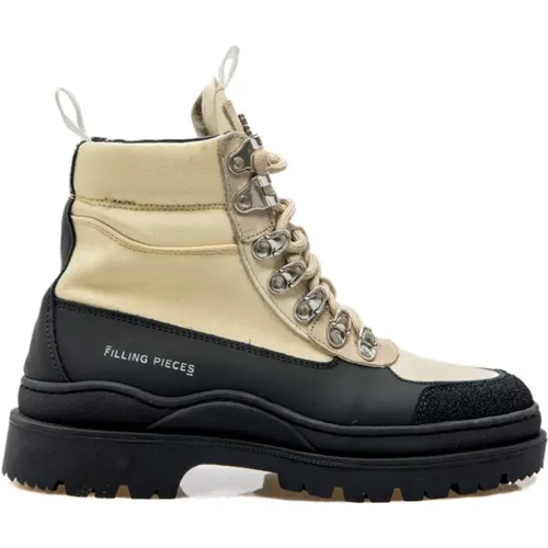 Black/ Mountain Boots for Men , male, Sizes: 9 UK - Filling Pieces - Modalova