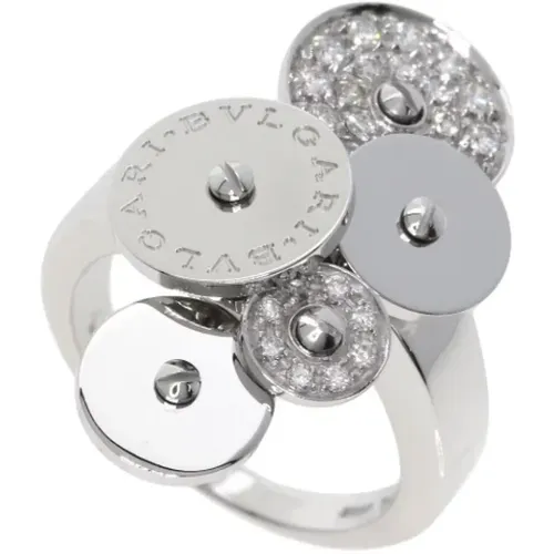 Pre-owned Jewellery, female, , Size: ONE SIZE Pre-owned White Gold rings - Bvlgari Vintage - Modalova