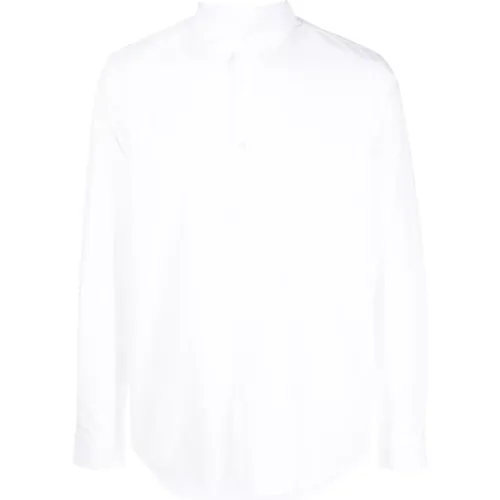 Edouard Logo besticktes Button-Down-Hemd , Herren, Größe: S - A.P.C. - Modalova