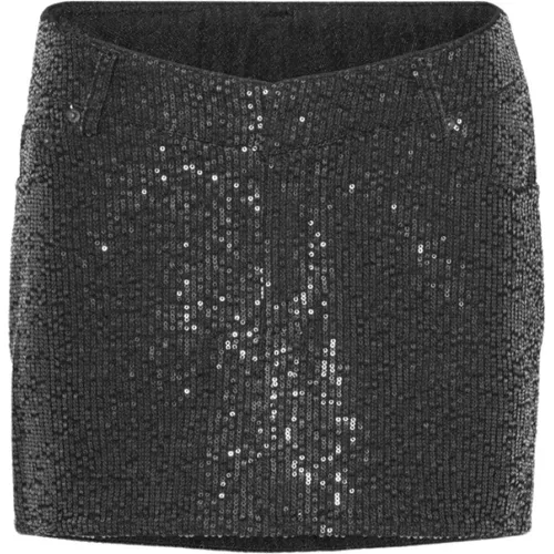 Twill Sequin Mini Skirt , female, Sizes: M, S - Rotate Birger Christensen - Modalova