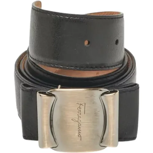 Pre-owned Belts, female, , Size: ONE SIZE Pre-owned Leather belts - Salvatore Ferragamo Pre-owned - Modalova