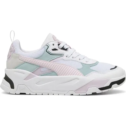 Weiße Rosa Freizeitschuhe Sneakers , Damen, Größe: 41 EU - Puma - Modalova