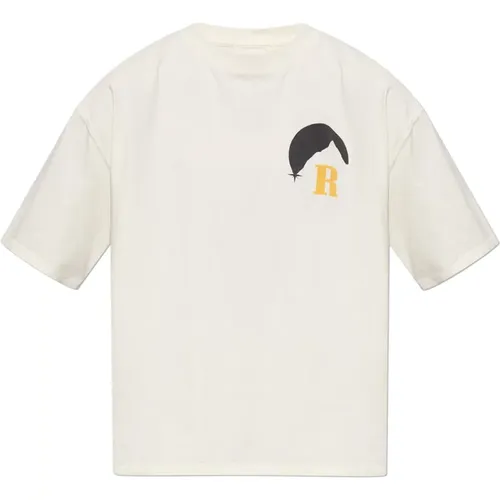 T-shirt with logo , male, Sizes: L, M, XL, S, 2XL - Rhude - Modalova