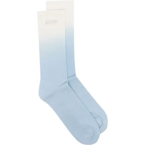 Ribbed Socks with Embroidered Logo , unisex, Sizes: M, S - Autry - Modalova