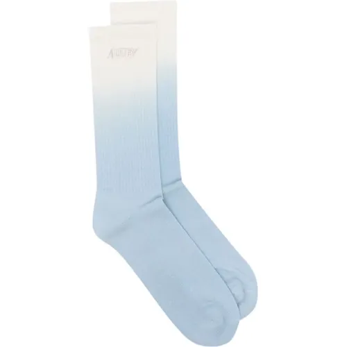 Socks, unisex, , Size: S Ribbed Socks with Embroidered Logo - Autry - Modalova