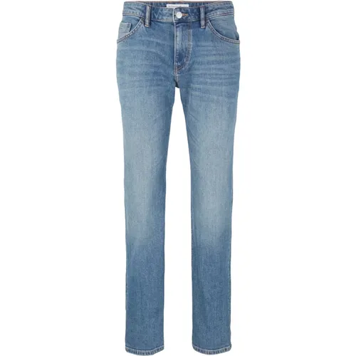 Hose Marvin Gerades Jeans im 5-Pocket-Style mit Reißverschluss und Knopf , Herren, Größe: W31 L32 - Tom Tailor - Modalova