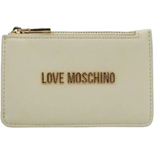 Zip Wallet , female, Sizes: ONE SIZE - Love Moschino - Modalova