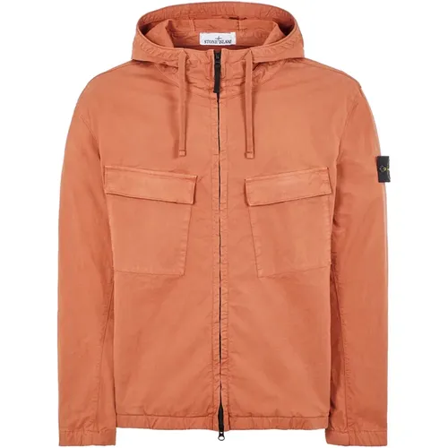 Hooded Jackets with Zip Closure , male, Sizes: L, M, XL, 2XL - Stone Island - Modalova