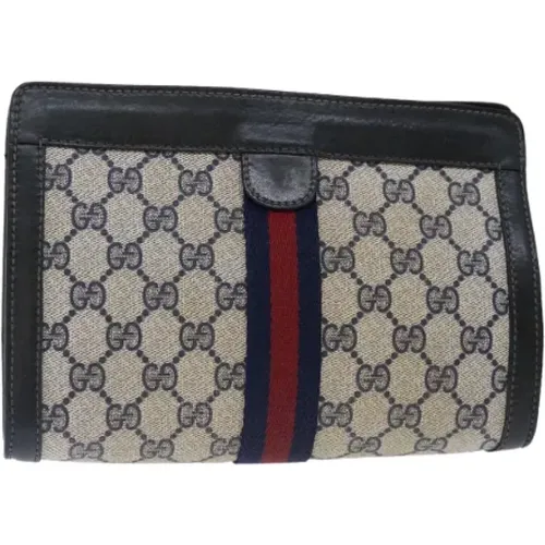 Pre-owned Leather clutches , female, Sizes: ONE SIZE - Gucci Vintage - Modalova