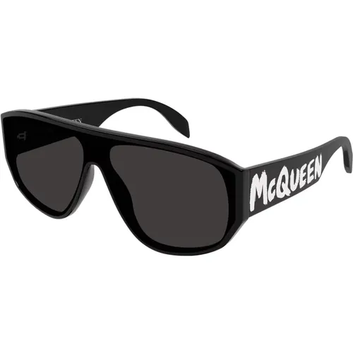 Sunglasses, male, , Size: ONE SIZE /Grey Sunglasses Am0386S - alexander mcqueen - Modalova