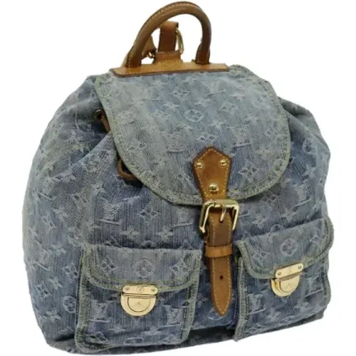 Pre-owned Backpacks, female, , Size: ONE SIZE Pre-owned Denim backpacks - Louis Vuitton Vintage - Modalova