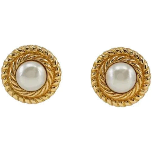 Pre-owned Metal earrings , female, Sizes: ONE SIZE - Chanel Vintage - Modalova