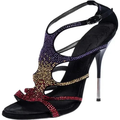 Pre-owned Suede sandals , female, Sizes: 4 UK - Giuseppe Zanotti Pre-owned - Modalova