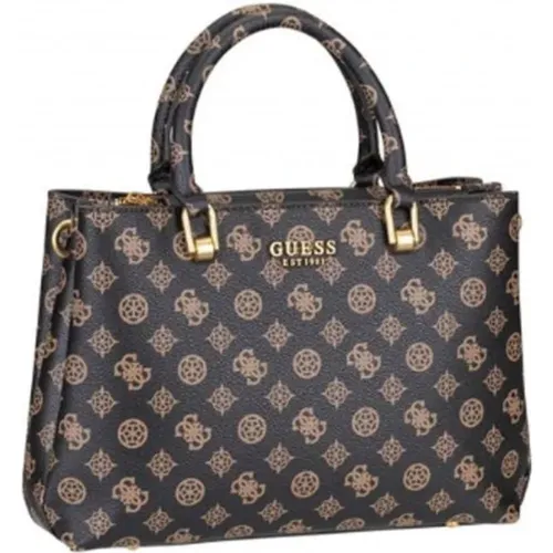 Handbag with golden details , female, Sizes: ONE SIZE - Guess - Modalova